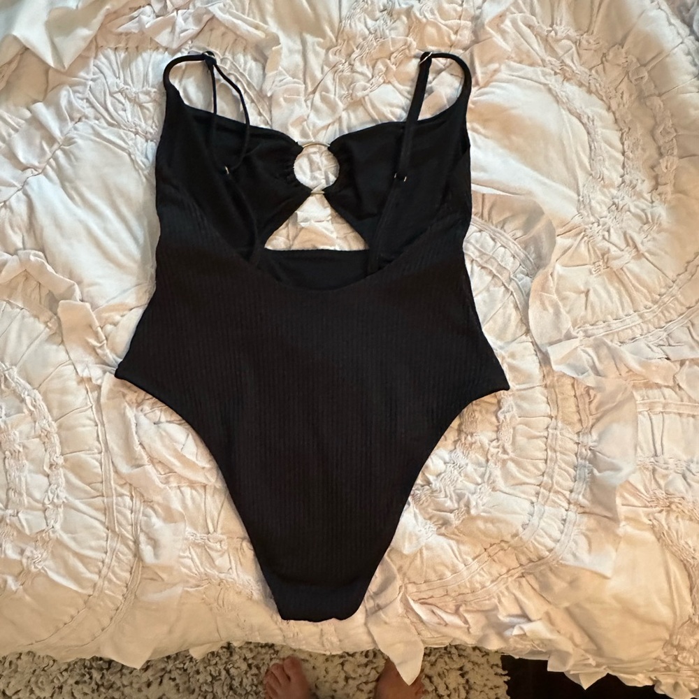 Vitamin A eco ribbed  Bedette one piece swimsuit L
